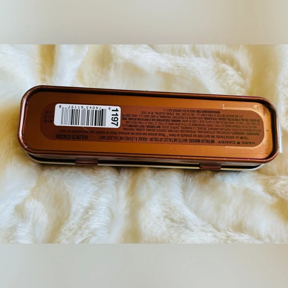 Hard Candy metallic mousse matte lip color number 1197 Gilded Cocoa